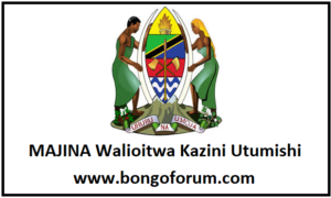 MAJINA Walioitwa Kazini Utumishi