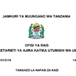 NAFASI 709 za Kazi Mwalimu Daraja la IIIC Hisabati (Mathematics) Utumishi